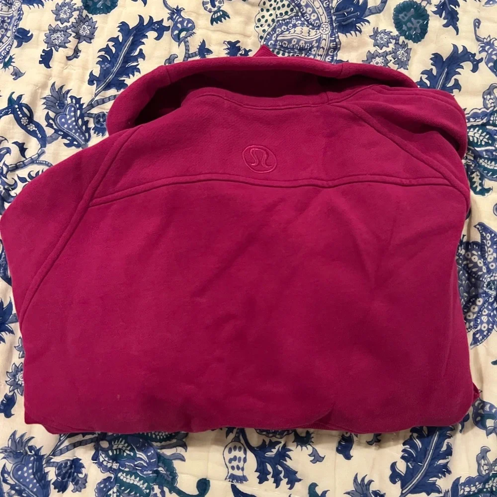 Lululemon Half Zip Scuba Ripened Raspberry - Picture 2 of 2